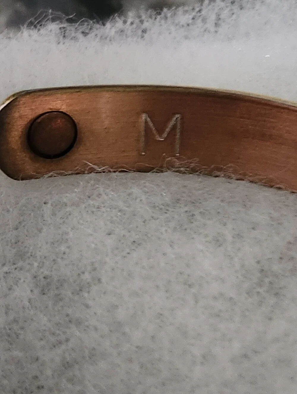 24k Gold Ecetroplated Copper Therapeutic Magnetic Therapy Two Tone Cuff Bracelet